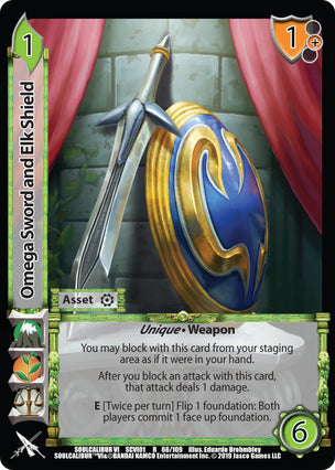 Omega Sword and Elk Shield (Soul Calibur VI)