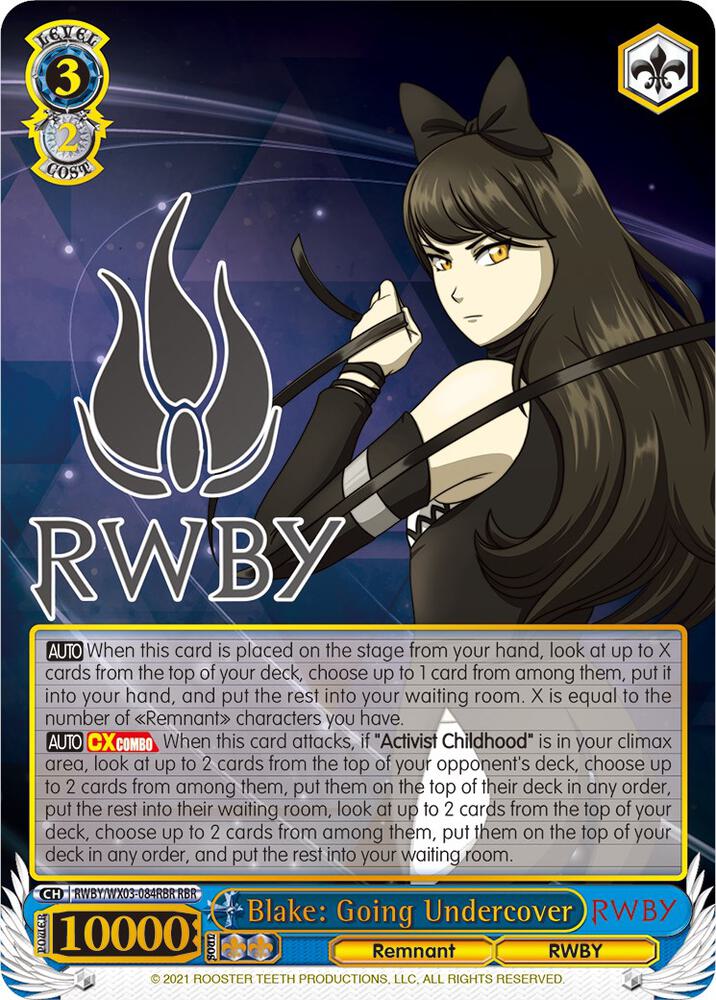 Blake: Going Undercover (RBR) - RWBY (RWBY/WX03)