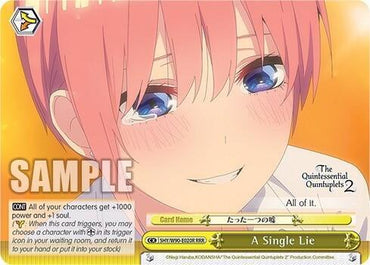 A Single Lie (RRR) - The Quintessential Quintuplets 2 (5HY/W90)