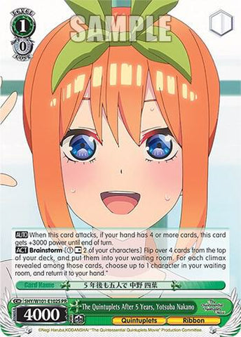 The Quintuplets After 5 Years, Yotsuba Nakano (Foil) - The Quintessential Quintuplets Movie