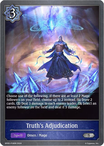 Truth's Adjudication - P18EN (Foil) (BP05-P18EN) [Omens Eternal]