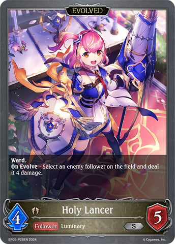 Holy Lancer (Evolved) - P28EN (Foil) (BP06-P28EN) [Paragons of the Colosseum]