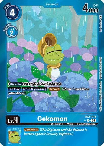 Gekomon [EX7-018] (Foil) [Digimon LIBERATOR]