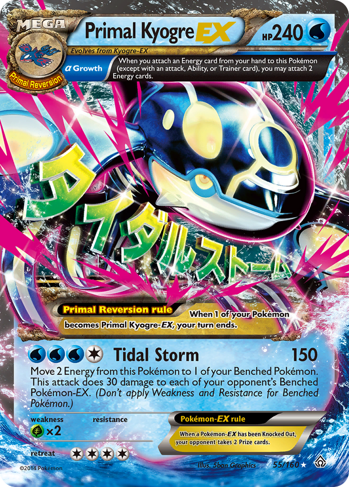 PSA Graded - Primal Kyogre EX (55/160) [XY: Primal Clash]