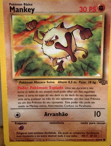 Mankey (55/64) [Spanish Pokemon Card, Jungle Set]