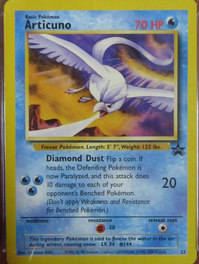 CGC Graded - Articuno (22) [Black Star Promo - Aoki / Illustrator Error]