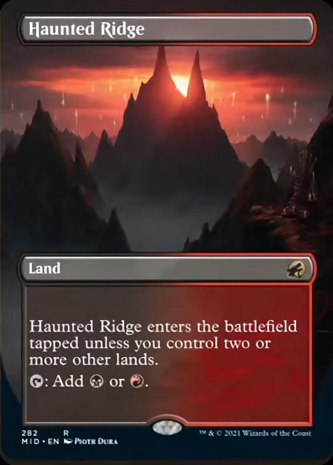 Haunted Ridge (Borderless Alternate Art) [Innistrad: Midnight Hunt]