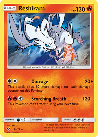 PSA Graded - Reshiram (14/73) [Shining Legends]