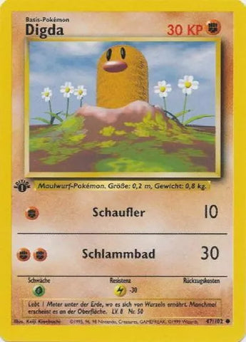 Diglet "Digda" (47/102) [German Pokemon Card]