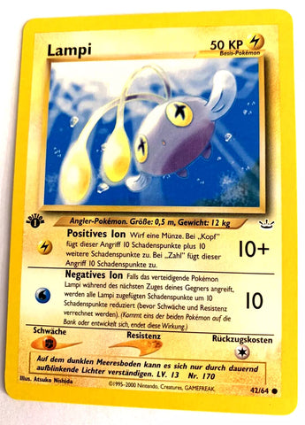 Chinchou "Lampi" (42/64) [German Pokemon Card]