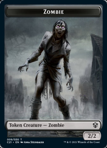 Zombie // Horror Token [Commander 2021 Tokens]