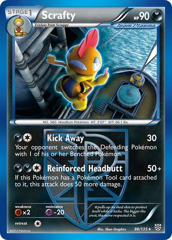 Scrafty (86/135) [Black & White: Plasma Storm]