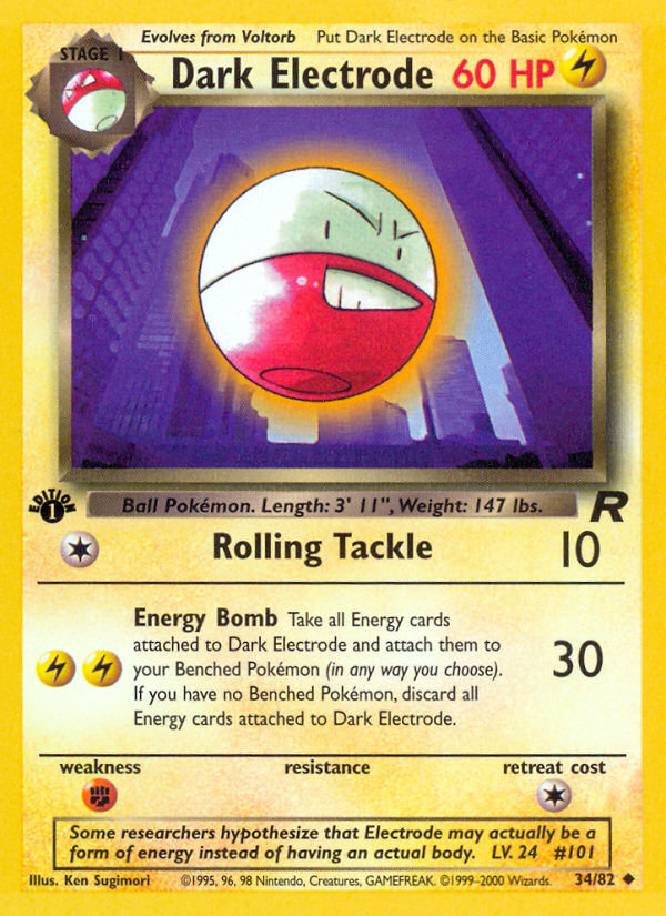 CGC Graded - Dark Electrode (34/82) [Team Rocket 1st Edition]