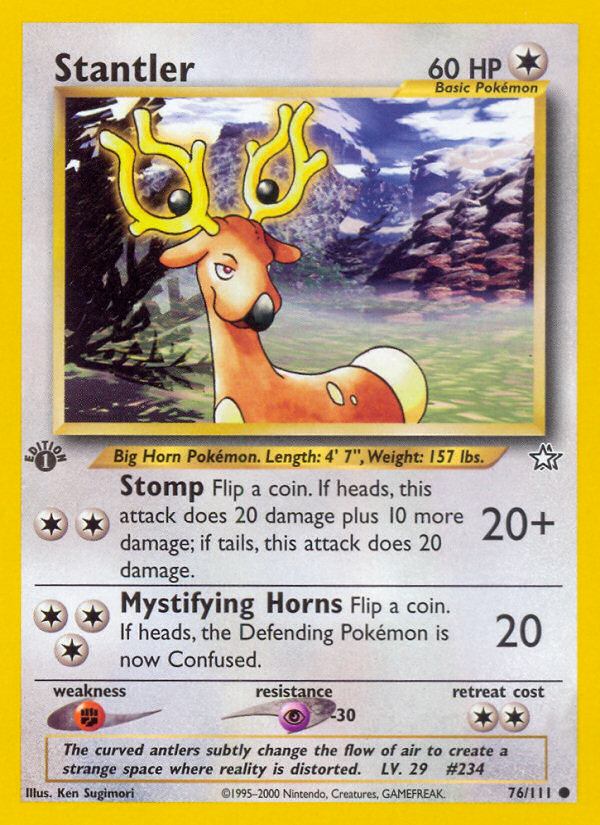 CGC Graded - Stantler (76/111) [Neo Genesis 1st Edition]