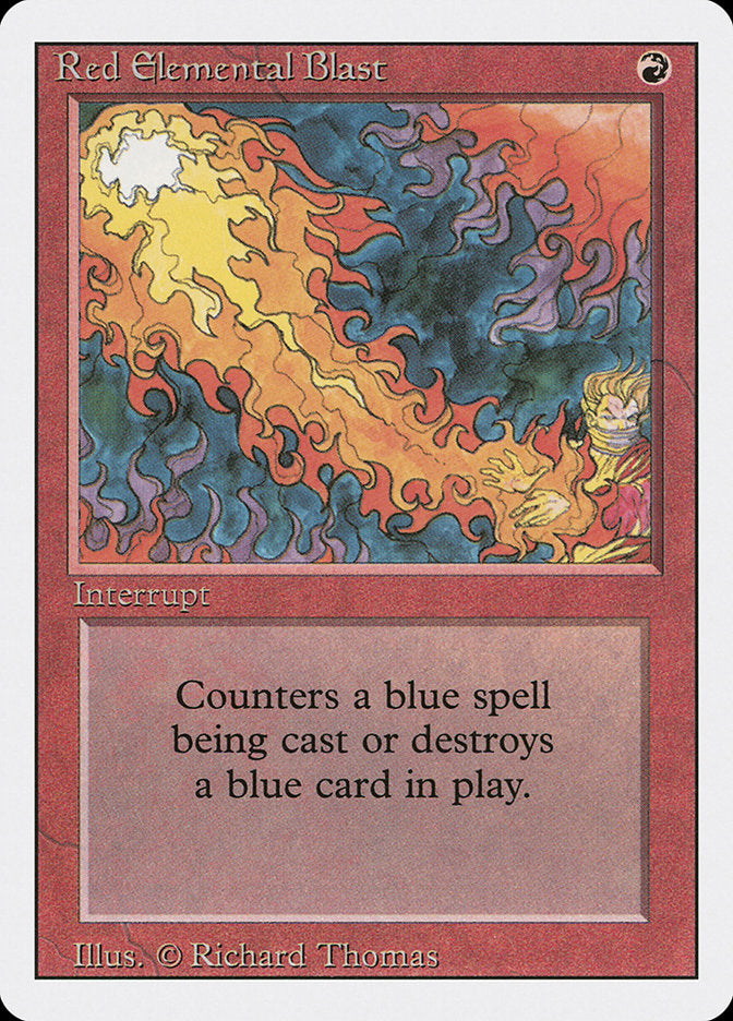 Red Elemental Blast [Revised Edition - Black Border] (French)